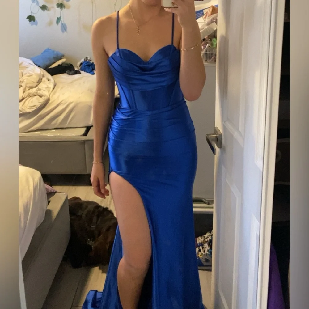 Dress from Zapaka, size 4, corset top, and a knee high slit. - Picture 1 of 3